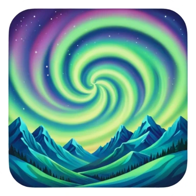 only northern lights sticker