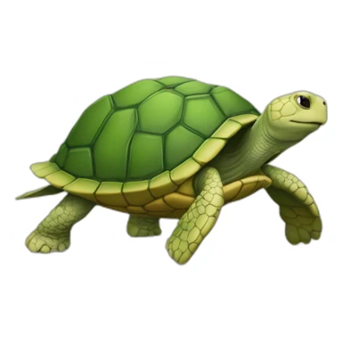 L’autre sur une tortue sticker