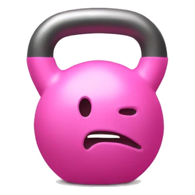 Pink Kettlebell sticker