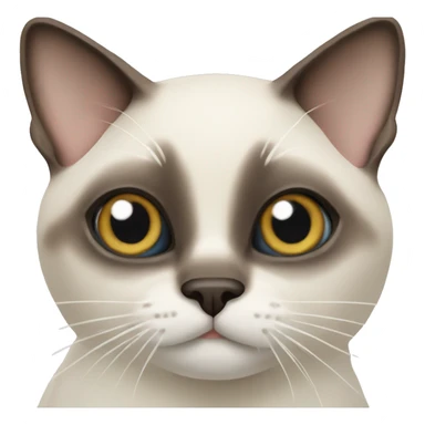 Snowshoe Siamese cat sticker