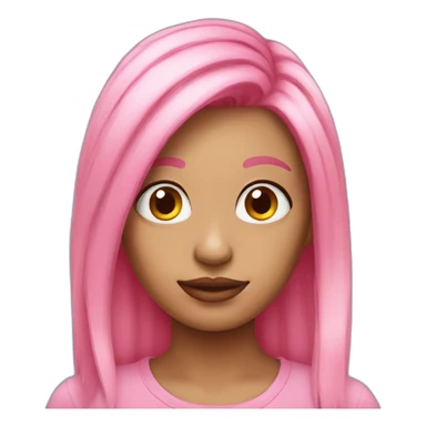 very-ugly-girl-pink-hair sticker
