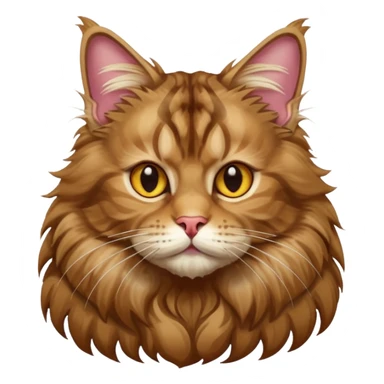 Mainecoon cat with big balls sticker