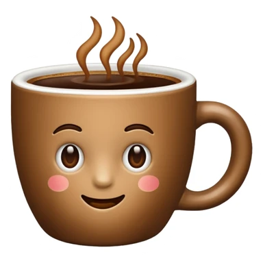 emoji for cup coffee has one object sticker