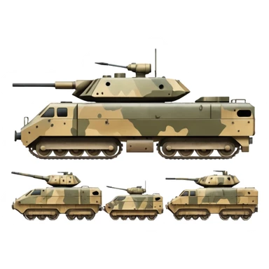 military train transporting armored vehicles sticker