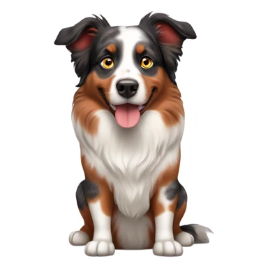 Red Merle Australian shepherd  sticker