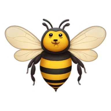 Cute bear disguised as a bee  sticker