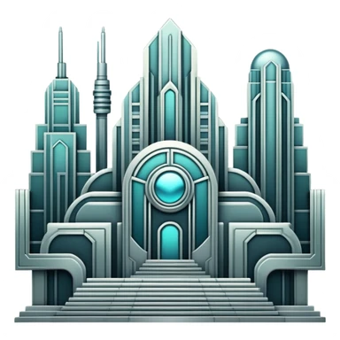 Dystopian Aesthetic Scenery Deco sticker