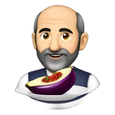 pashinyan eats aubergine sticker