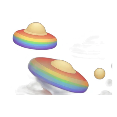 queer ufo rainbow sticker