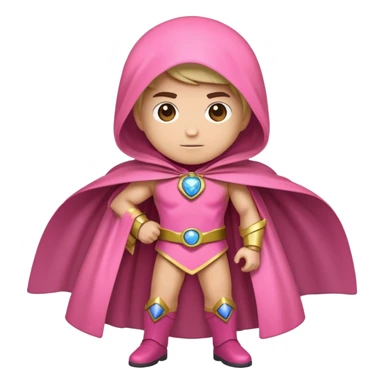 Earth Varder wearing a pink cape sticker