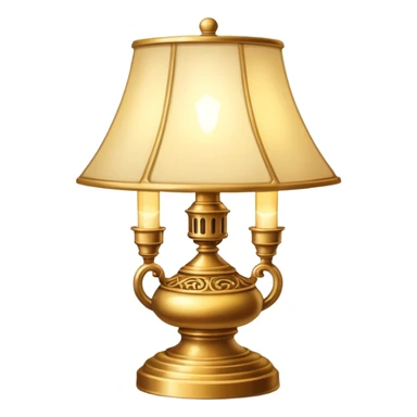 old school lighting lamp sticker