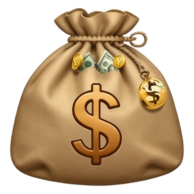 money bag emoji with £ sign sticker