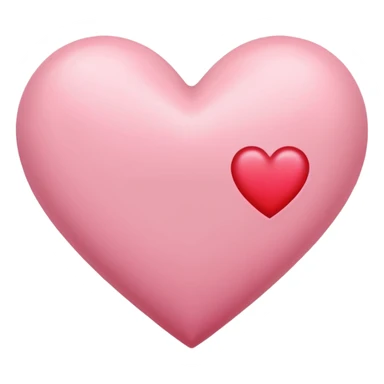 one pink heart  and one red heart emoji with subtle sakura petal texture sticker