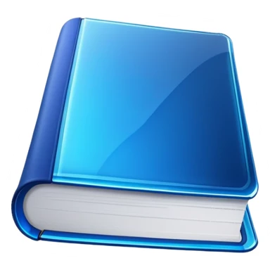 dark neon blue glass book sticker