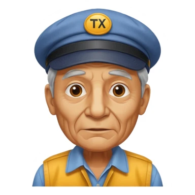  taxi driver old sticker