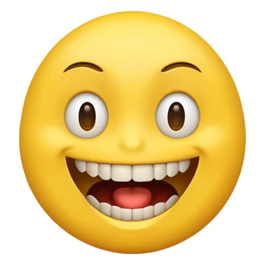 Weird creepy smile emoji sticker