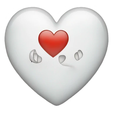 White Heart with i Love you sticker