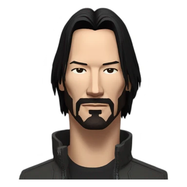 Keanu Reeves from cyberpunk 2077 sticker