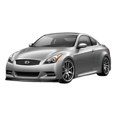 G37 coupe car lowered with dark mags are 10.5 darksliver car  sticker