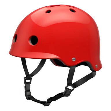 red skater helmet sticker