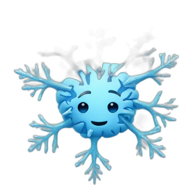 Frozen Brain with a snow flake sticker