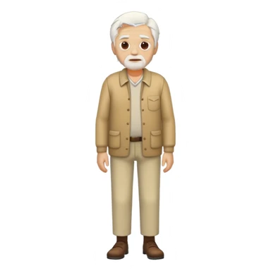 greece old man full body sticker