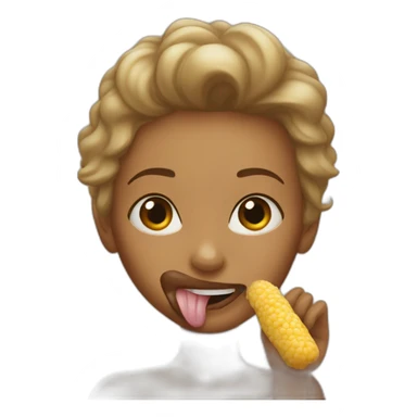 tan woman licks popsickle sticker