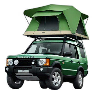Green Land Rover Discovery 3 Overlanding sticker