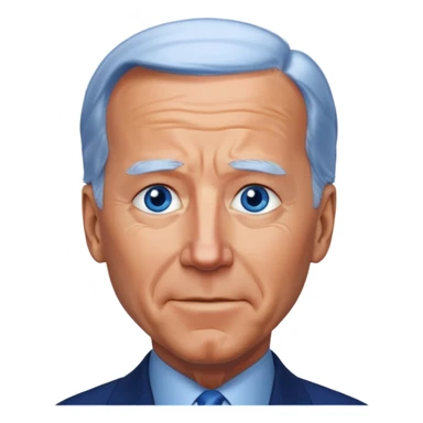 Joe Biden with blue eyes sticker