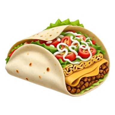 folded snacks,burrito sandwich sticker