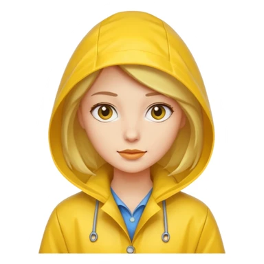 Raincoat Pedestrian woman sticker