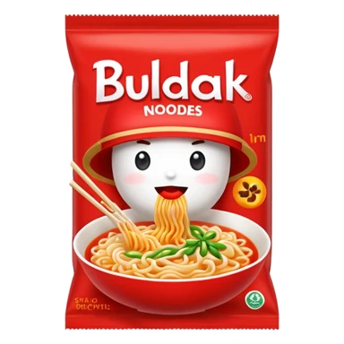 Buldak noodles packet sticker
