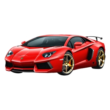 Lamborghini Aventador car with license plate 777 sticker