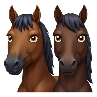 Evil twin horse sticker