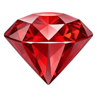 Carved Red Diamond Crystal "RED" sticker