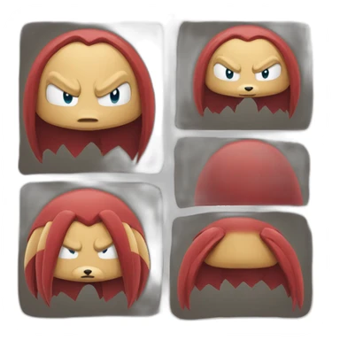 Knuckles the echidna from sonic sticker