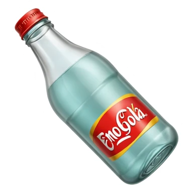 empty SODA bottle  sticker