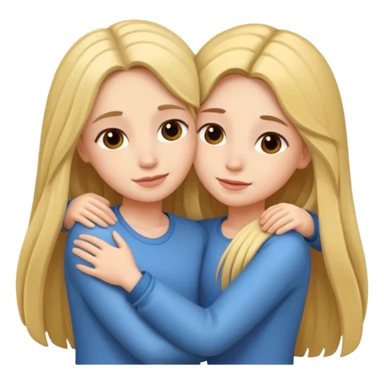 Sisters hugging  sticker
