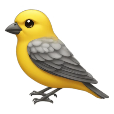 smiling canary sticker