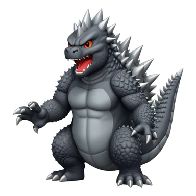 godzilla yelling sticker