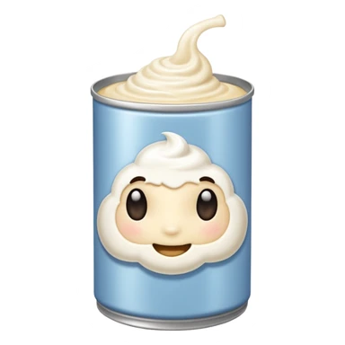 creme fouette avec une bombe sticker