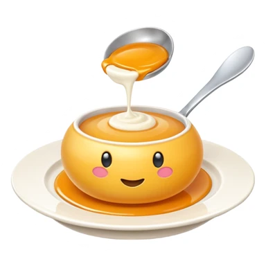 3D symbolizing gourmet taste and refined food experience, food theme, elegant yet cute, soft lighting, glossy, isolated, no background sticker