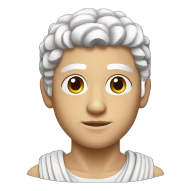 strong young white ancient greek man sticker