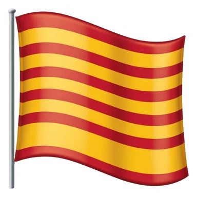 Uma bandeira da região da Catalunha de barcelona sticker