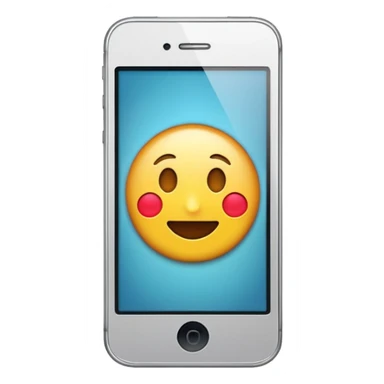 emoji de un celular iphone sticker