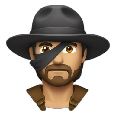 bandit emoji sticker