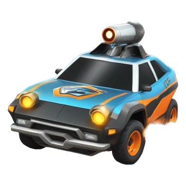 une voiture rocket league qui ri sticker