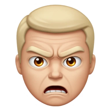 Angry but can't express anger just staring sticker