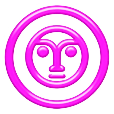 pink psychic sign sticker