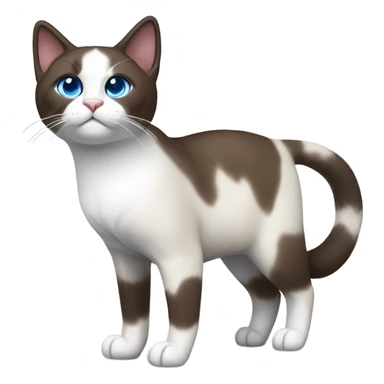snowshoe cat mantle sticker
